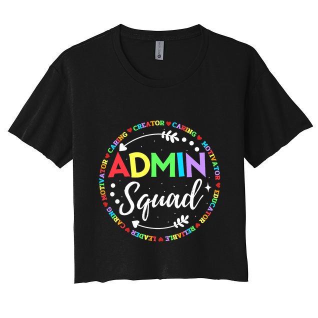 Admin Squad School Assistant Principal Administrator Crew Crop Top