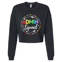 Admin Squad School Assistant Principal Administrator Crew Cropped Pullover Crew