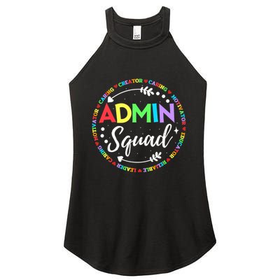 Admin Squad School Assistant Principal Administrator Crew Women's Perfect Tri Rocker Tank
