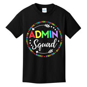 Admin Squad School Assistant Principal Administrator Crew Kids T-Shirt