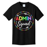 Admin Squad School Assistant Principal Administrator Crew Kids T-Shirt