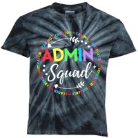 Admin Squad School Assistant Principal Administrator Crew Kids Tie-Dye T-Shirt