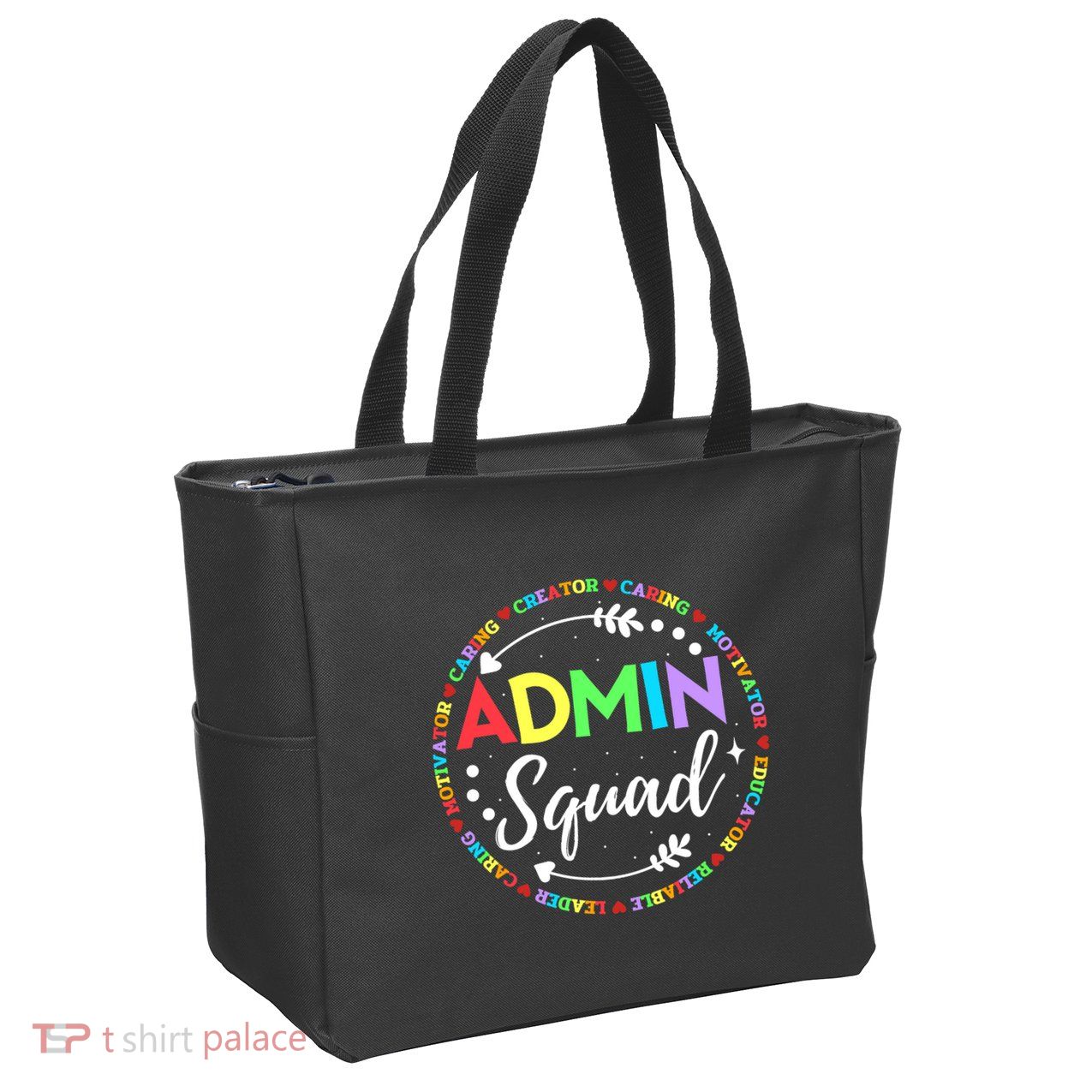Admin Squad School Assistant Principal Administrator Crew Zip Tote Bag