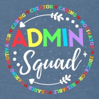 Admin Squad School Assistant Principal Administrator Crew Garment-Dyed Sweatshirt