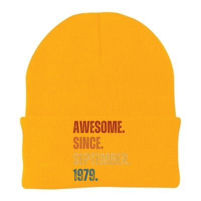 Awesome Since September 1979 44 Years Old Gift 44th Birthday Knit Cap Winter Beanie