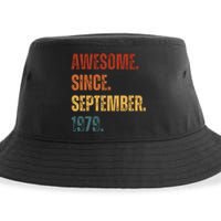 Awesome Since September 1979 44 Years Old Gift 44th Birthday Sustainable Bucket Hat