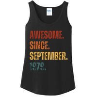 Awesome Since September 1979 44 Years Old Gift 44th Birthday Ladies Essential Tank