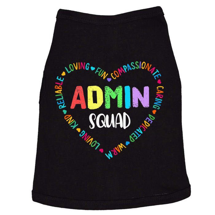 Admin Squad School Assistant Principal Crew Administrator Doggie Tank