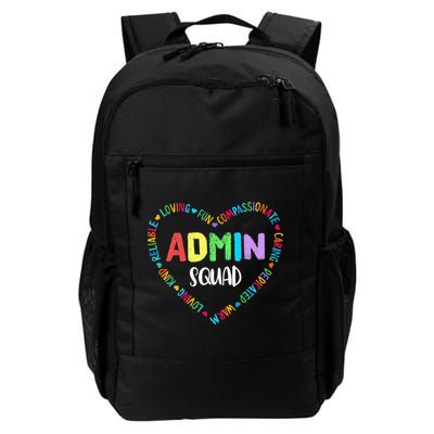 Admin Squad School Assistant Principal Crew Administrator Daily Commute Backpack