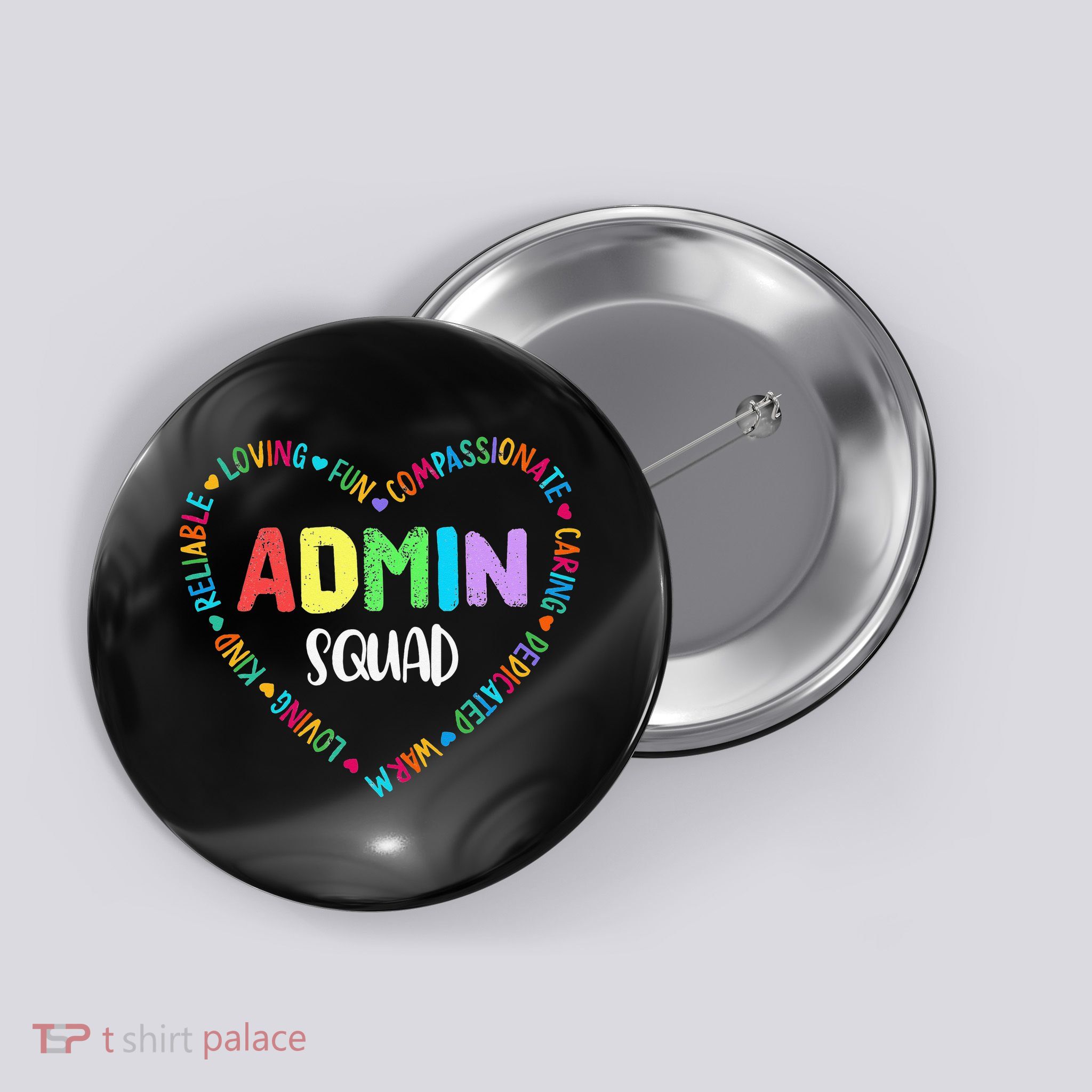 Admin Squad School Assistant Principal Crew Administrator Button