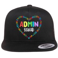 Admin Squad School Assistant Principal Crew Administrator Flat Bill Trucker Hat