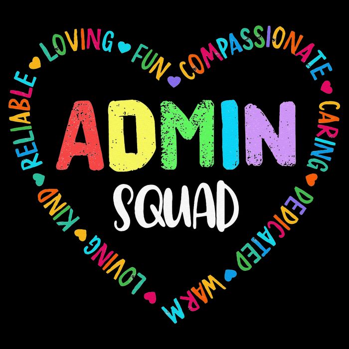 Admin Squad School Assistant Principal Crew Administrator Flat Bill Trucker Hat
