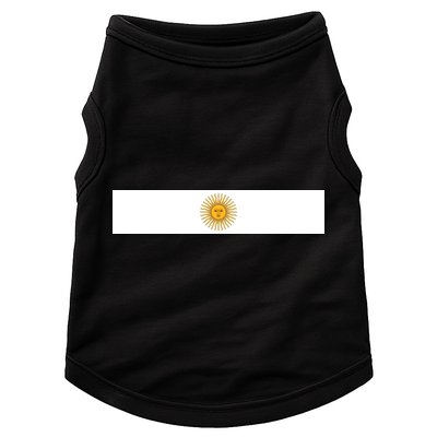 Argentine Simple Stripe Flag Doggie Tank
