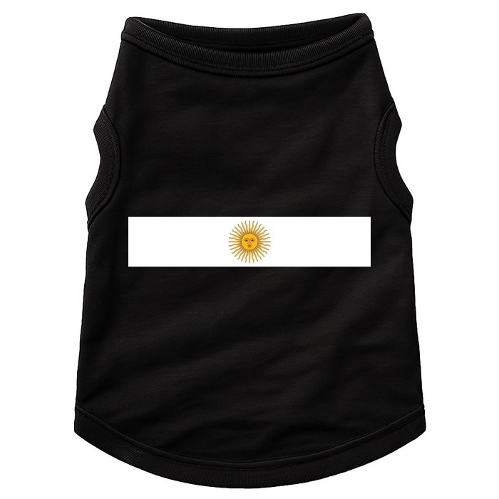 Argentine Simple Stripe Flag Doggie Tank