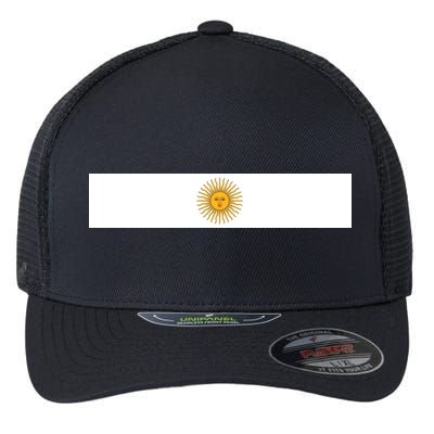Argentine Simple Stripe Flag Flexfit Unipanel Trucker Cap
