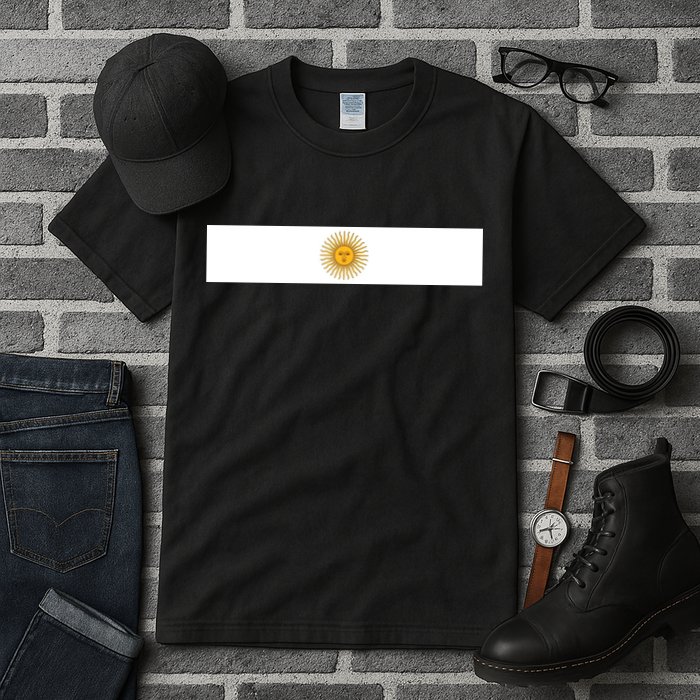 Argentine Simple Stripe Flag Tall T-Shirt