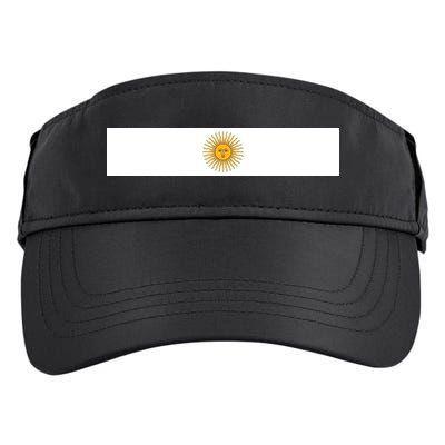 Argentine Simple Stripe Flag Adult Drive Performance Visor