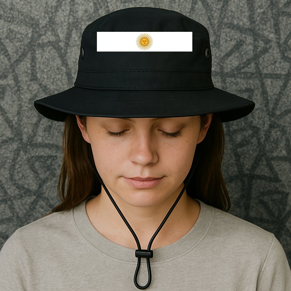Argentine Simple Stripe Flag Bucket Hat