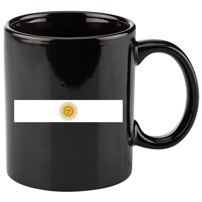 Argentine Simple Stripe Flag 11oz C Handle Ceramic Mug
