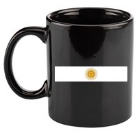 Argentine Simple Stripe Flag 11oz C Handle Ceramic Mug