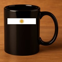 Argentine Simple Stripe Flag 11oz C Handle Ceramic Mug