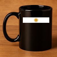 Argentine Simple Stripe Flag 11oz C Handle Ceramic Mug