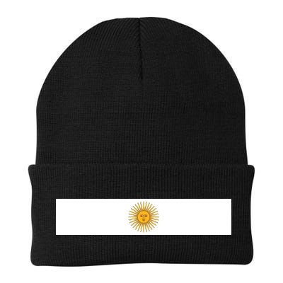 Argentine Simple Stripe Flag Knit Cap Winter Beanie