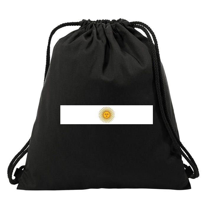 Argentine Simple Stripe Flag Drawstring Bag