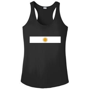 Argentine Simple Stripe Flag Ladies PosiCharge Competitor Racerback Tank