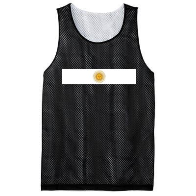 Argentine Simple Stripe Flag Mesh Reversible Basketball Jersey Tank