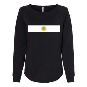 Argentine Simple Stripe Flag Womens California Wash Sweatshirt