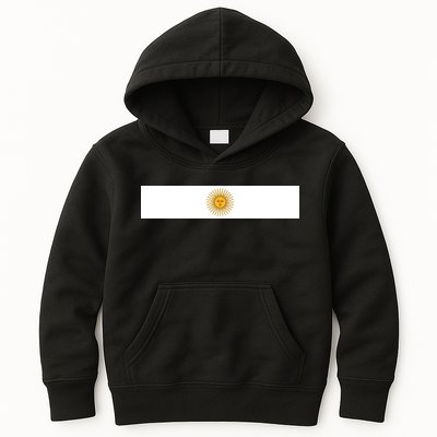 Argentine Simple Stripe Flag Kids Hoodie