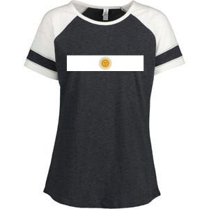 Argentine Simple Stripe Flag Enza Ladies Jersey Colorblock Tee