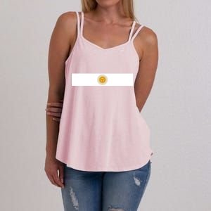 Argentine Simple Stripe Flag Women's Strappy Tank