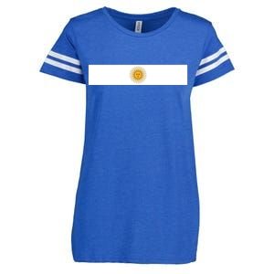 Argentine Simple Stripe Flag Enza Ladies Jersey Football T-Shirt