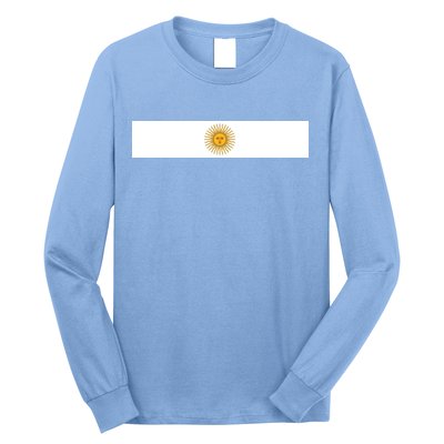 Argentine Simple Stripe Flag Long Sleeve Shirt