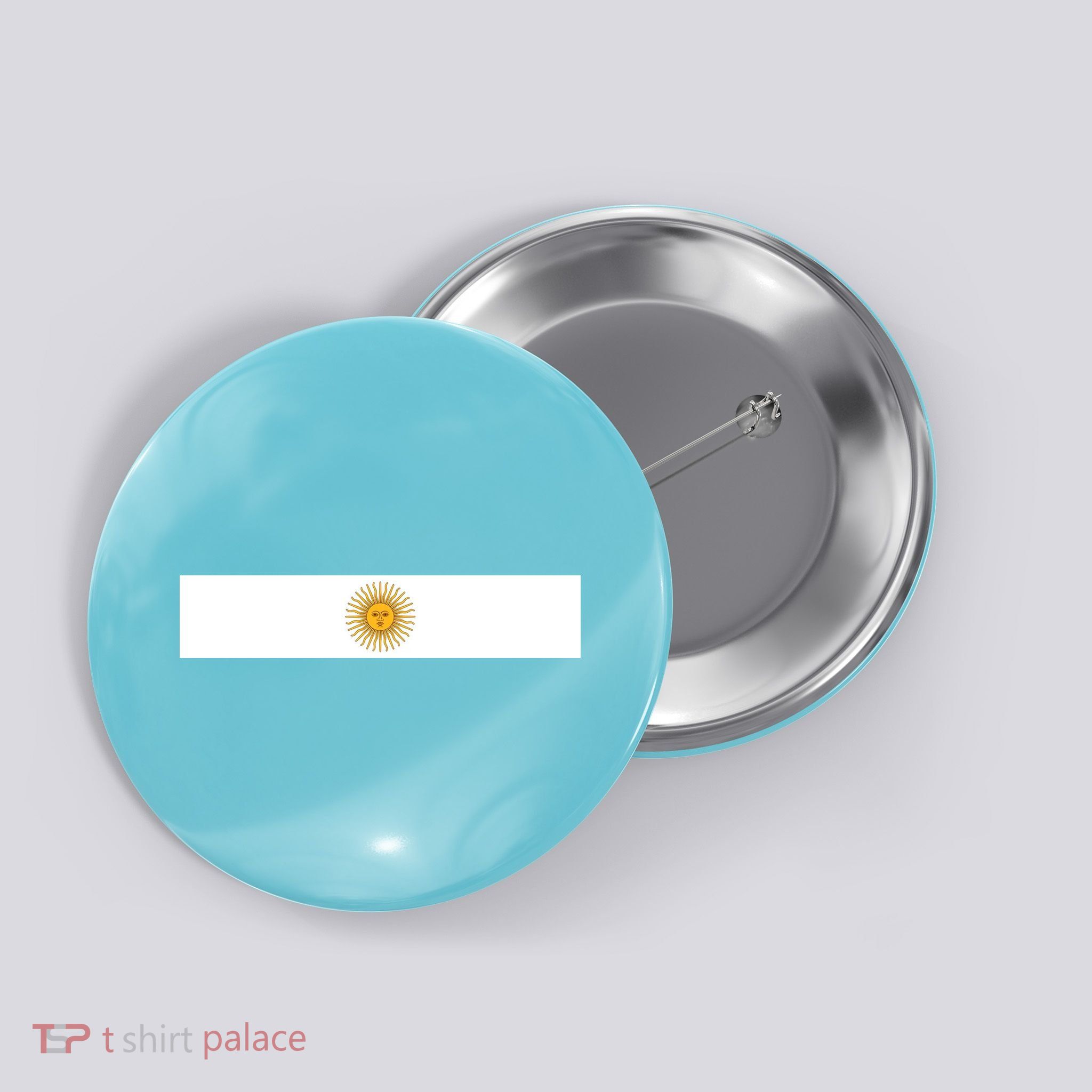 Argentine Simple Stripe Flag Button
