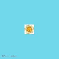 Argentine Simple Stripe Flag Poster