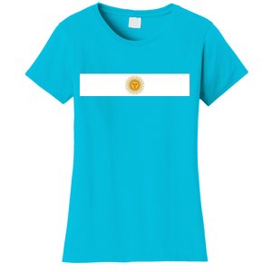 Argentine Simple Stripe Flag Women's T-Shirt