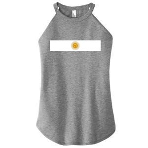 Argentine Simple Stripe Flag Women's Perfect Tri Rocker Tank