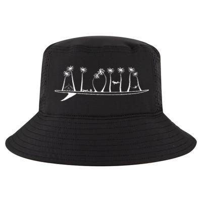 ALOHA Surfboard Surfing Gift Cool Comfort Performance Bucket Hat