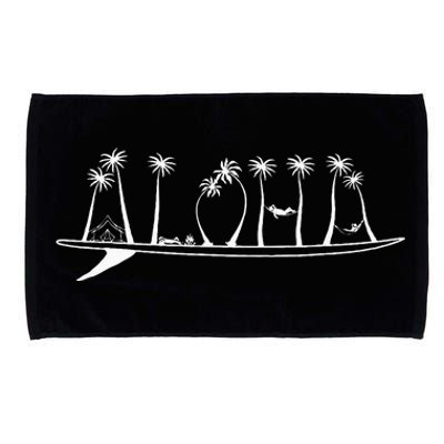 ALOHA Surfboard Surfing Gift Microfiber Hand Towel