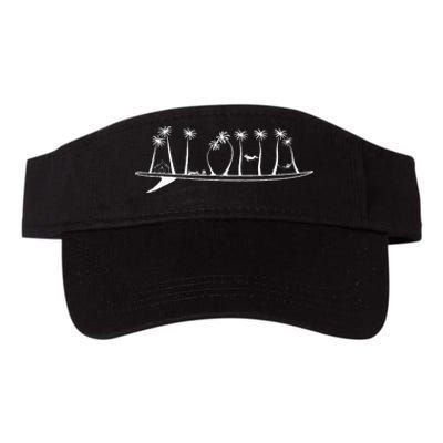 ALOHA Surfboard Surfing Gift Valucap Bio-Washed Visor