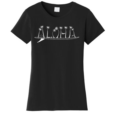 ALOHA Surfboard Surfing Gift Women's T-Shirt