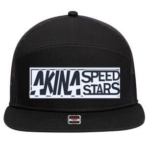 Akina Speed Stars 7 Panel Mesh Trucker Snapback Hat