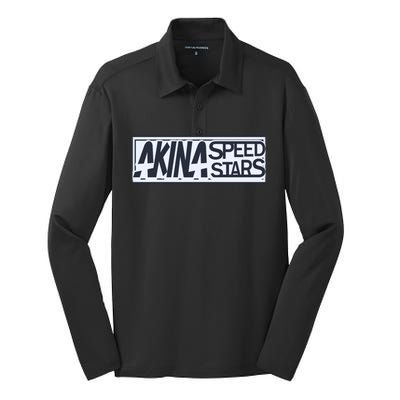 Akina Speed Stars Silk Touch Performance Long Sleeve Polo