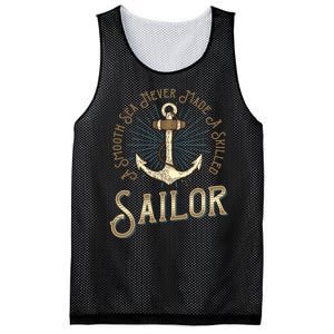 A Smooth Sea Never Made A Skilled Sailor Mesh Reversible Basketball Jersey Tank