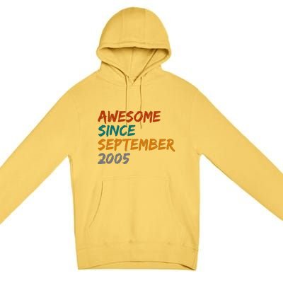 Awesome Since September 2005 Premium Pullover Hoodie