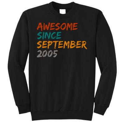 Awesome Since September 2005 Tall Sweatshirt