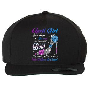 April She Slays She Prays She's Beautiful High Heels Wool Snapback Cap